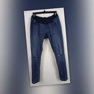 Indigo Blue Large Maternity Skinny Jeans